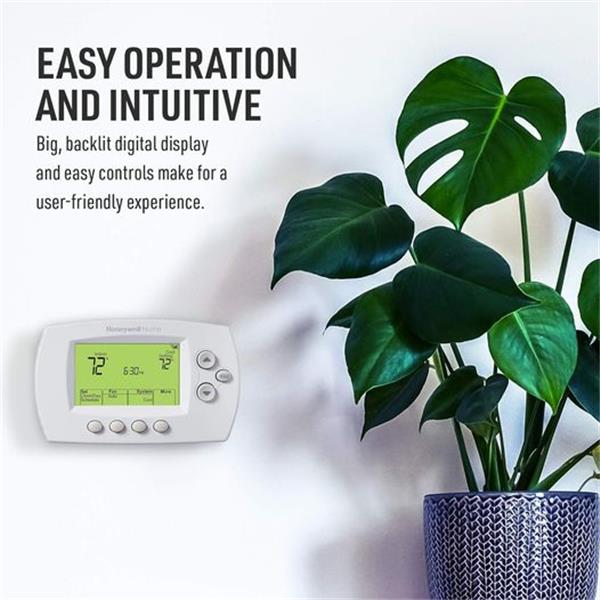 Honeywell Home Wi-Fi 7-Day Programmable Thermostat (RTH6580WF), Requires C Wire, Works with Ale