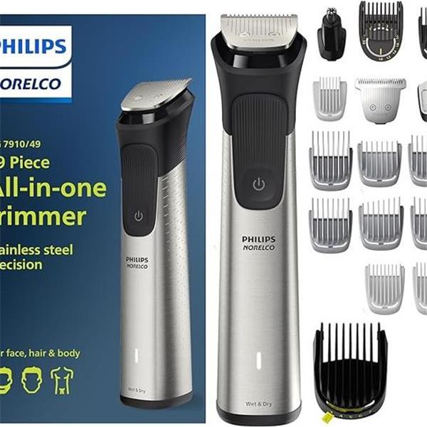 Philips Norelco Multigroom Series 7000, Mens Grooming Kit with Trimmer for Beard, Head, Hair, B