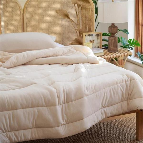 Bedsure Twin/Twin XL Comforter Set - Reversible Cooling and Warm Bed Set, Beige All-Season Cool