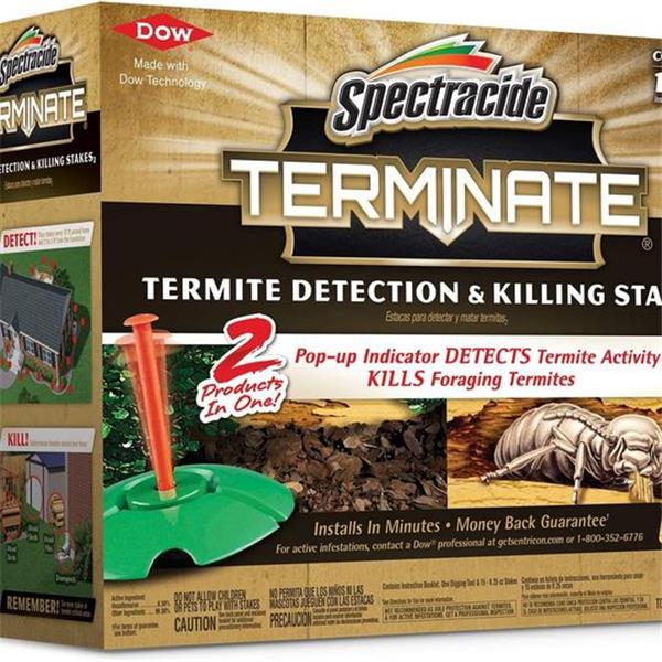 Spectracide Terminate Termite Detection & Killing Stakes, Kills Foraging Termites, Detects Term