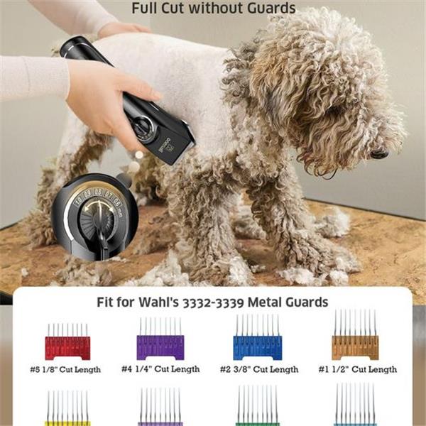 oneisall Dog Clippers for Grooming Thick Curly Hair, Low Noise Dog Grooming Kit with Detachable