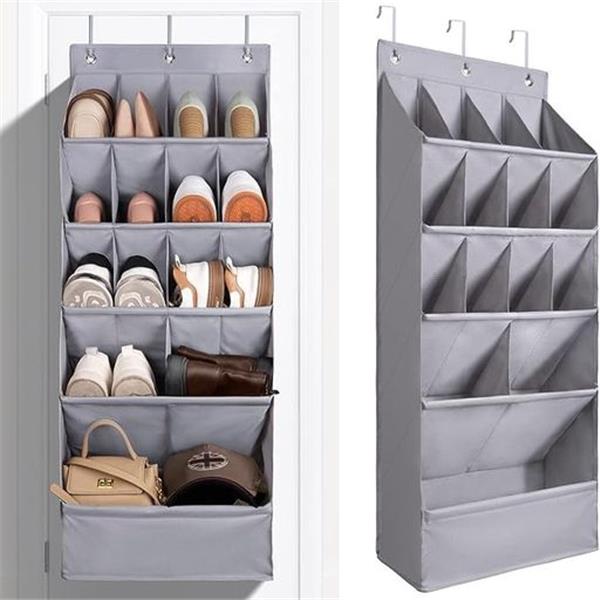 Over the Door Shoe Organizer with Large Deep Pocket, Hanging Shoe Organizers for Closet Shoe Ho