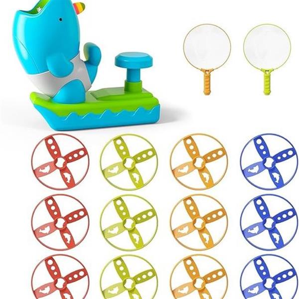 Outdoor Game Toys for Kids Ages 3-5 4-8, Flying Disc Launcher Outdoor Outside Toys Gifts for 3