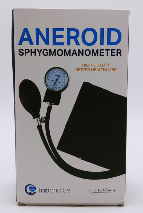 TopChoice Aneroid Sphygmomanometer Adults Manual Blood Pressure Cuff Monitor B2