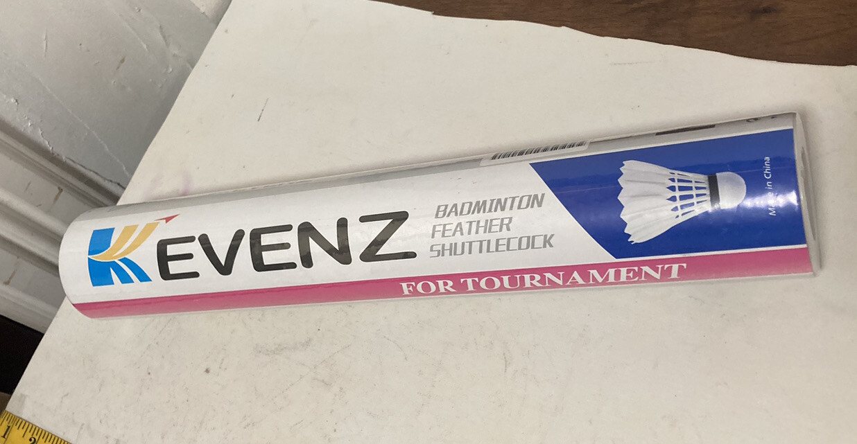 Badminton Tournament Shuttlecocks 12 Pieces Pack Kevenz Feather