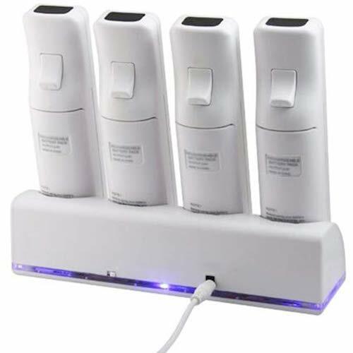 4-in-1 Charging Station for Wii&Wii U Remote Controller,Charger with 4 Battery