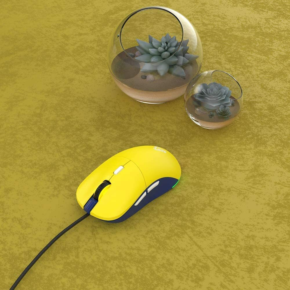 AJAZZ F15 Amber Gaming Mouse with Replaceable Honeycomb Shell