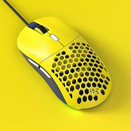 AJAZZ F15 Amber Gaming Mouse with Replaceable Honeycomb Shell