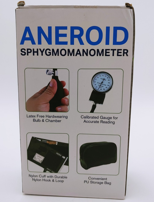 TopChoice Aneroid Sphygmomanometer Adults Manual Blood Pressure Cuff Monitor B2